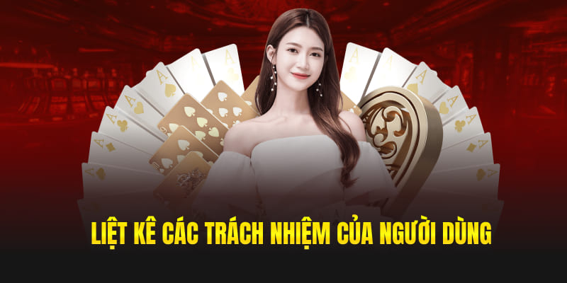 Liệt kê các trách nhiệm của người dùng